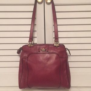 Vintage Etienne Aigner shoulder bag in red leather